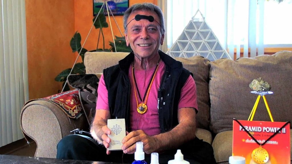 Patrick Flanagan Wearing Neurophone